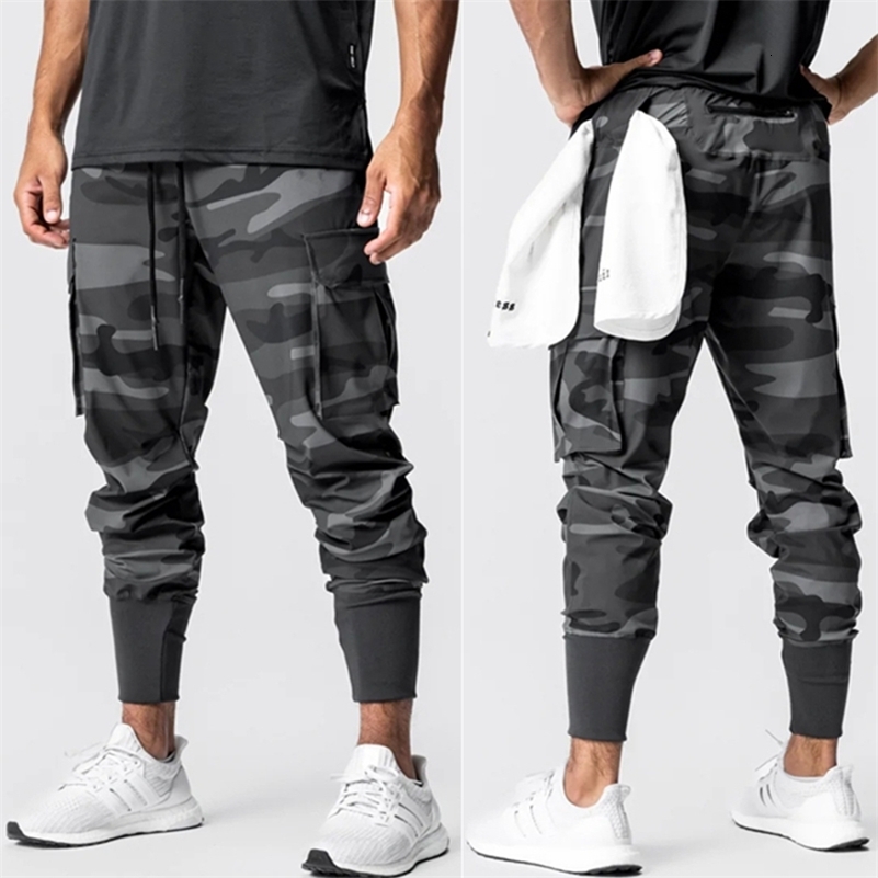 camouflage Sport Pants Mens Fitness Trousers Summer Thin Loose Quick-Drying Stretchy sweatpants Running Training Pants 240816CJ
