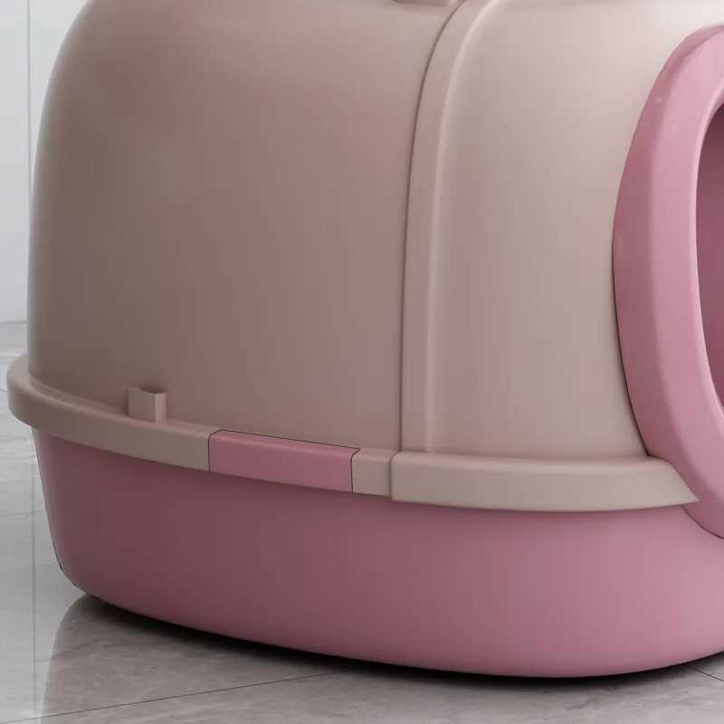 Corridor style fully enclosed large cat splash sand odor proof oversized toilet litter box Y240819