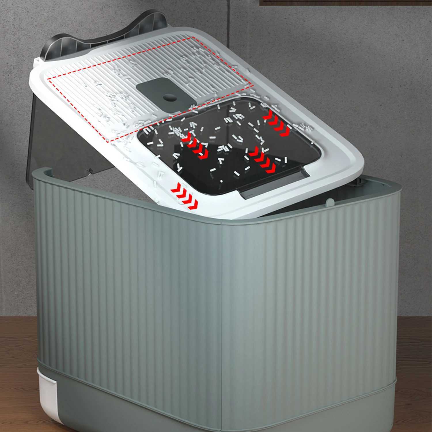 Pet Box UV Lights Top Drawer Litter Pan Fully enclosed with in/out door control Disinfecting and deodorizing For cat Y240819