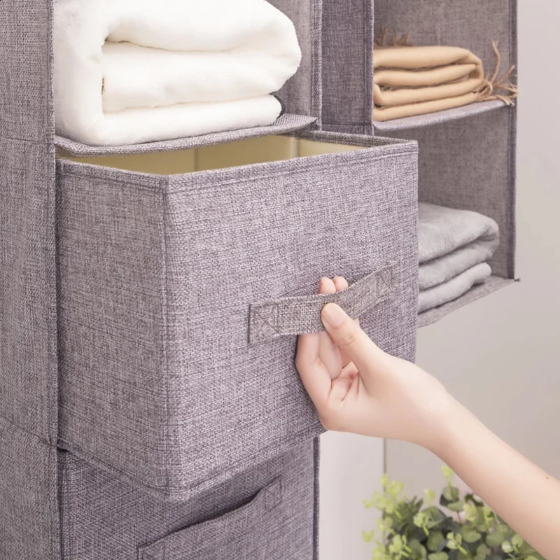 Wardrobe Hanging Storage Bag Interlayer Drawer Type Clothes Organizer Collapsible Storage Shelves Closet Organizer 240819
