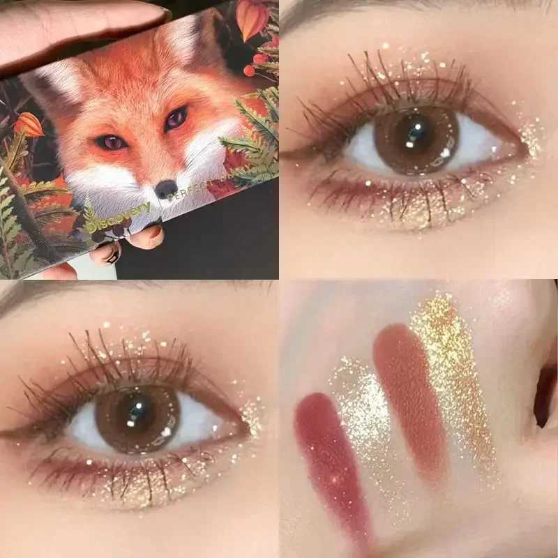 Perfect Diary Animal Eye Shadow Palette Red Fox Rose Butterfly Koi Kitten 12 Colors Pearlescent Matte Eye Shadow CosmeticsCL240812