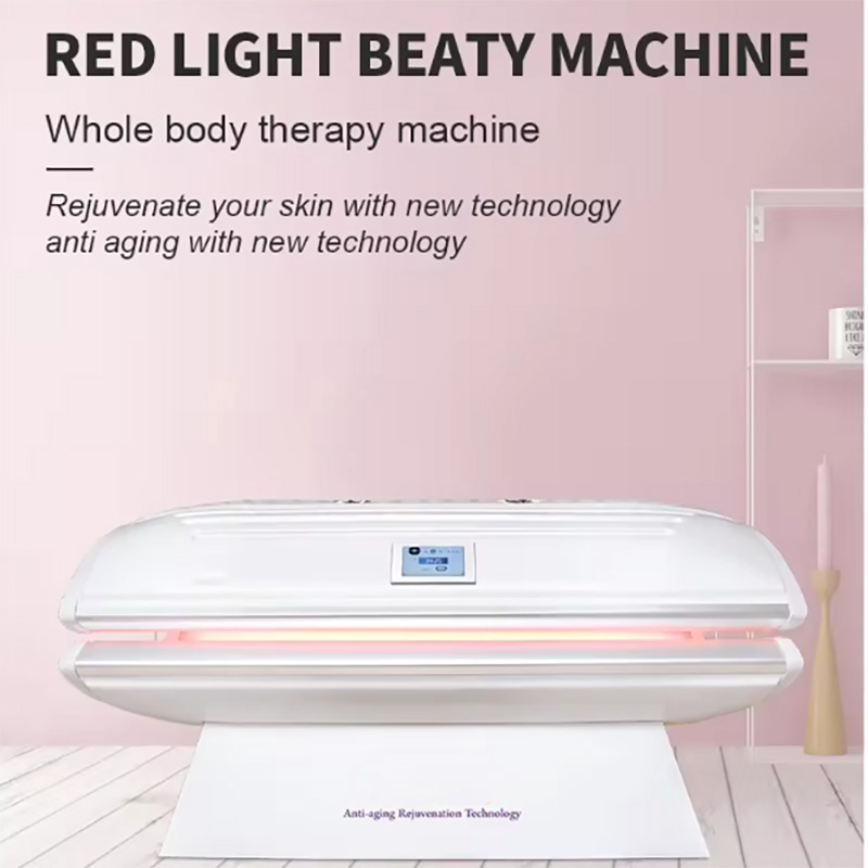 Professional Full Body Anti Aging Skin Tightening Cabin Collagen Chamber Led Lamps Collagen Infrared Red Light Therapy Bed