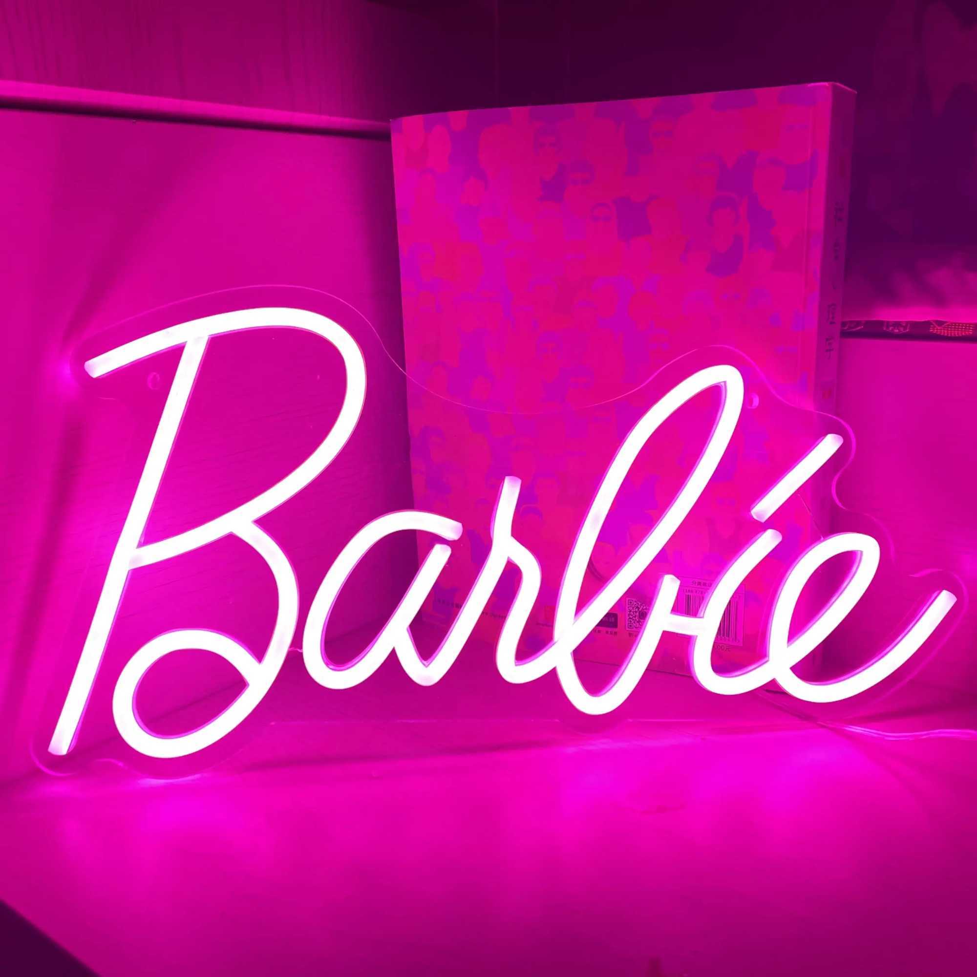 Barbie neon wall decoration is suitable for background walls bedrooms beauty salons decoration departments dimmable LED neon lights X241210
