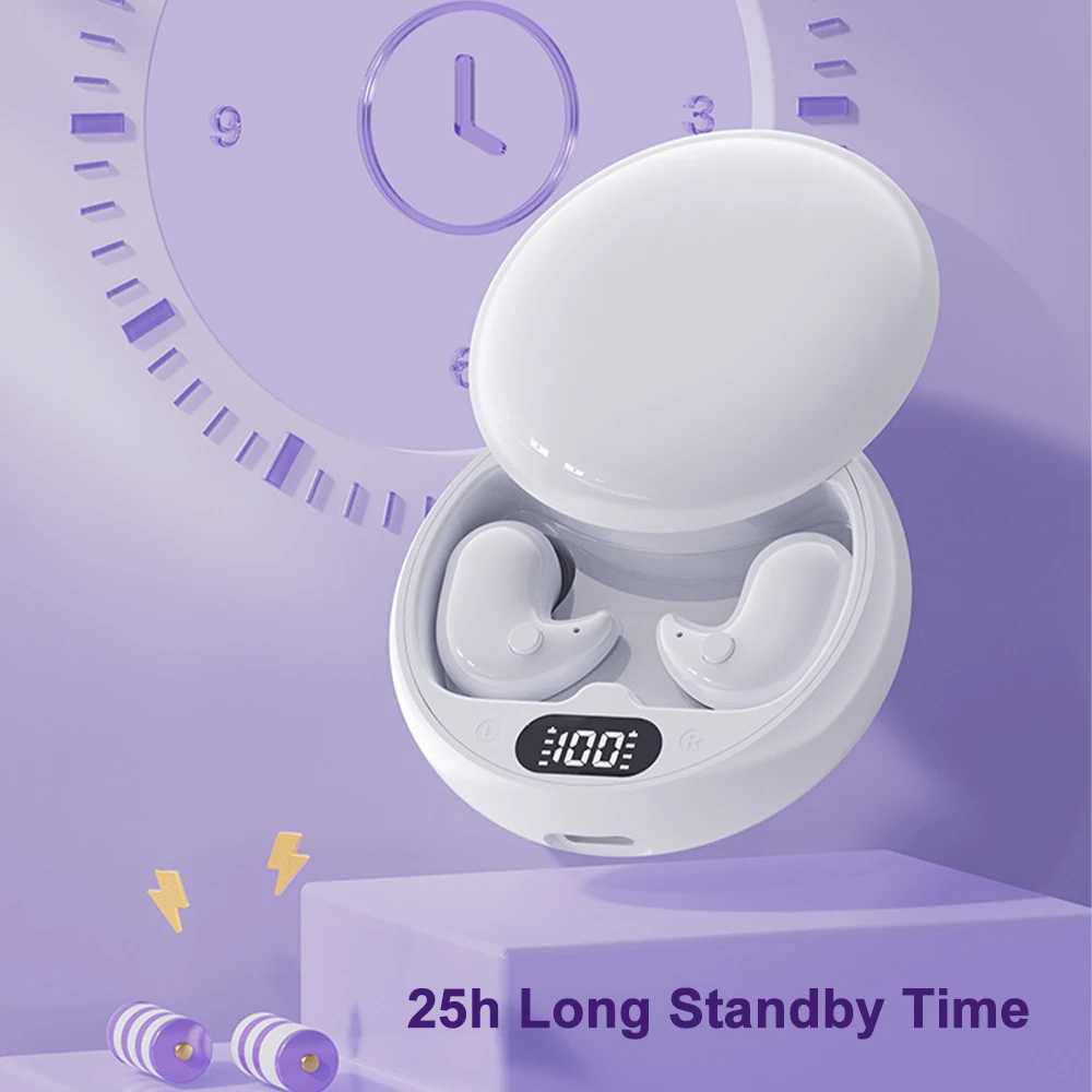 Headphones Mini Sleep Earbuds Tiny Invisible Headphones Sports Wireless Earphones HiFi Stereo ENC Noise Reduction Waterproof Headsets M240819