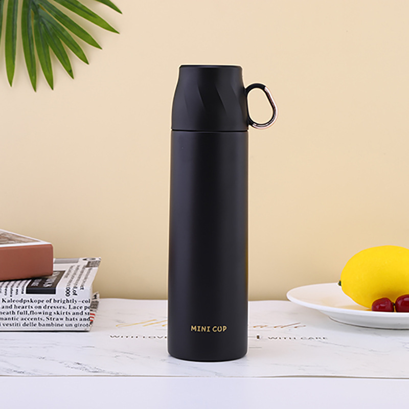 Portable Thermos Cups and Mugs 304 Stainless Steel Water Hle Cup Lid for Boys Girls Thermo Bottles Coffee 210615