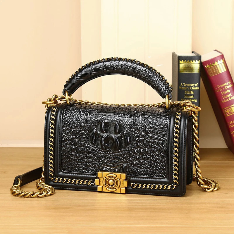 High quality Genuine cowhide women bag Womens handbag patterned real cowhide bag fashion Bags for women 240816