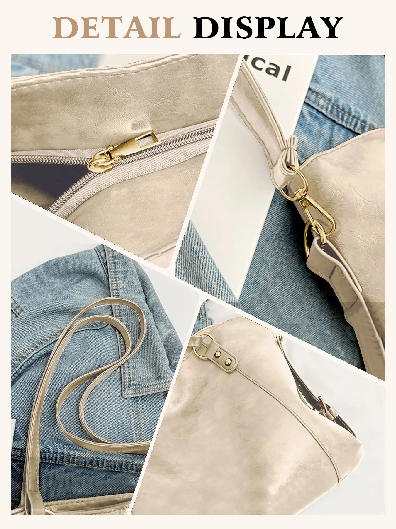 DDPNKL Ladies bag female large capacity fashion fall and winter shoulder bag texture Tote bag 240816