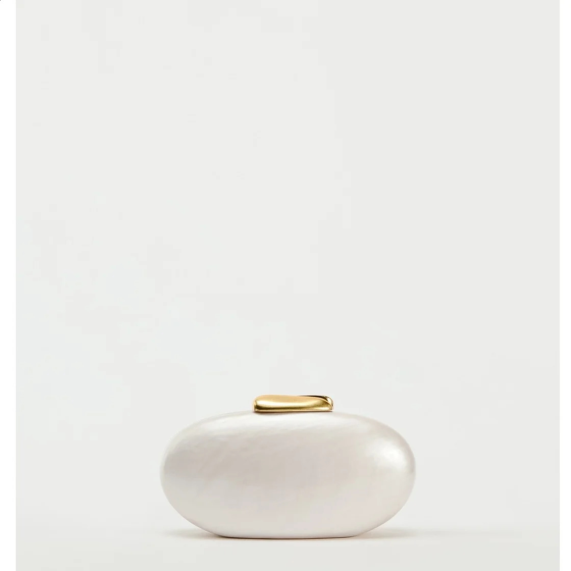 Pearl Shell Bag Metal Clasp Women Shoulder Snake Chain Acrylic Box Clutches Lady Party Wedding Evening Egg Handbag Purse 250103