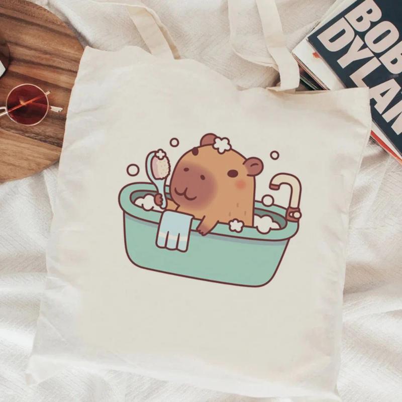 2025 NEW 2025 NEW Shopping Bags Capybara Bag Tote Recycle Shopper Handbag Bolsa Ecobag Boodschappentas Shng Custom zhanyishengli