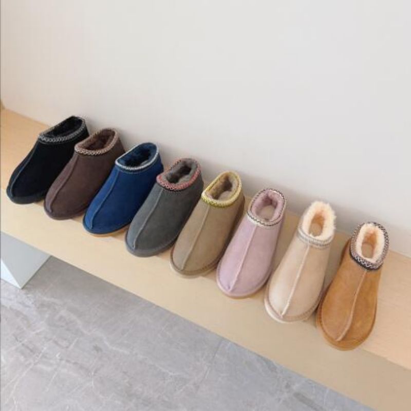 Pantoufles Tazz pour femmes Tasman Fur Slides Classic Mustard Seed Sand Sand Ultra Mini Platform Boot Slip-On Les Petites en daim Sceau de laine