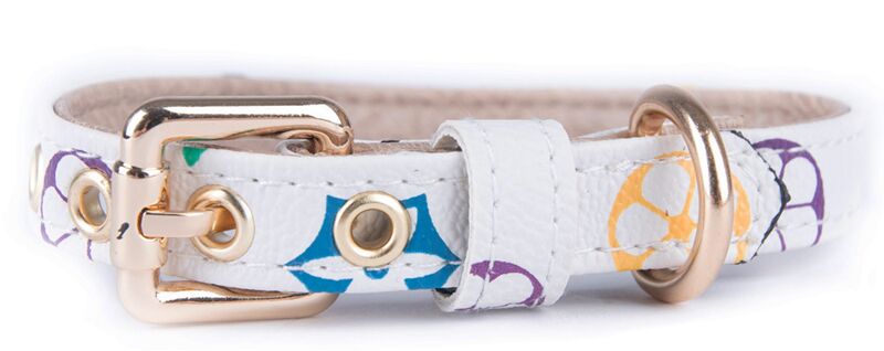 Dog Collars Leash Set Classic Presbya Designer Letters Pattern Print Leashes PU Leather Fashion Casual Adjustable Dogs Cats Neck Strap Cute Pet Collar