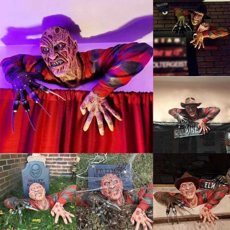 Model Doll Iron Indoor Desktop Sculpture DIY Home Party Horror Crawg Zombie Outdoor Garden Halloween Decoration W240817