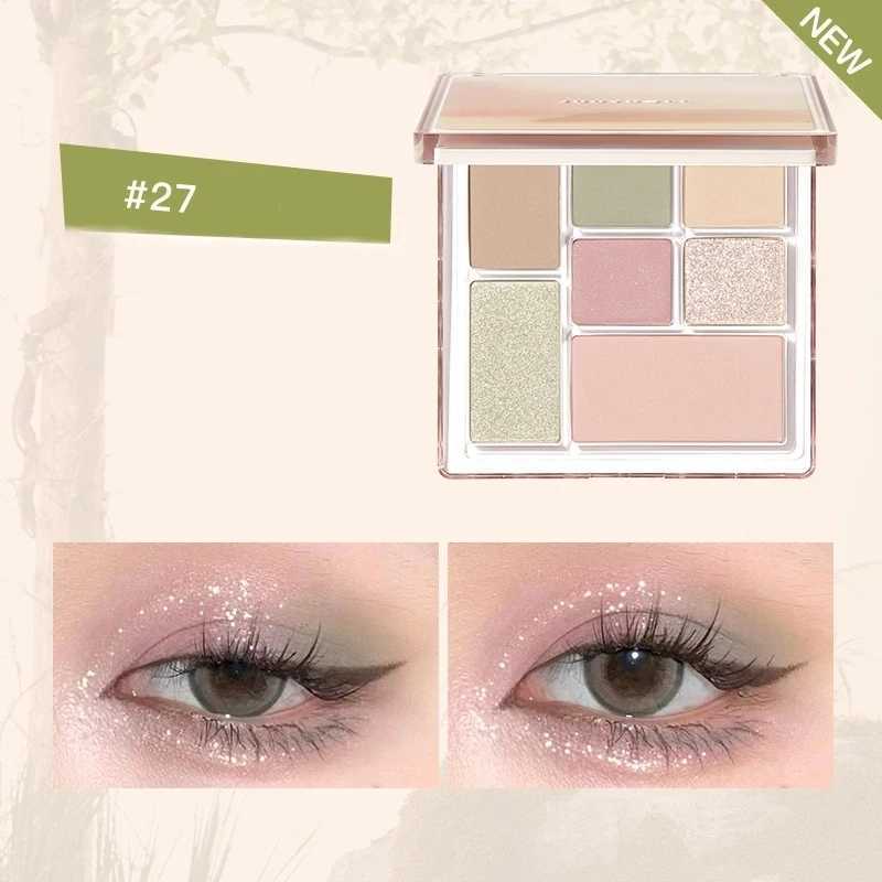 Judydoll Play Fun Seven-Color Combination Plate Eye Shadow Highlight Blush Gentle Pink Brown Retro Fairy PlateCL240812