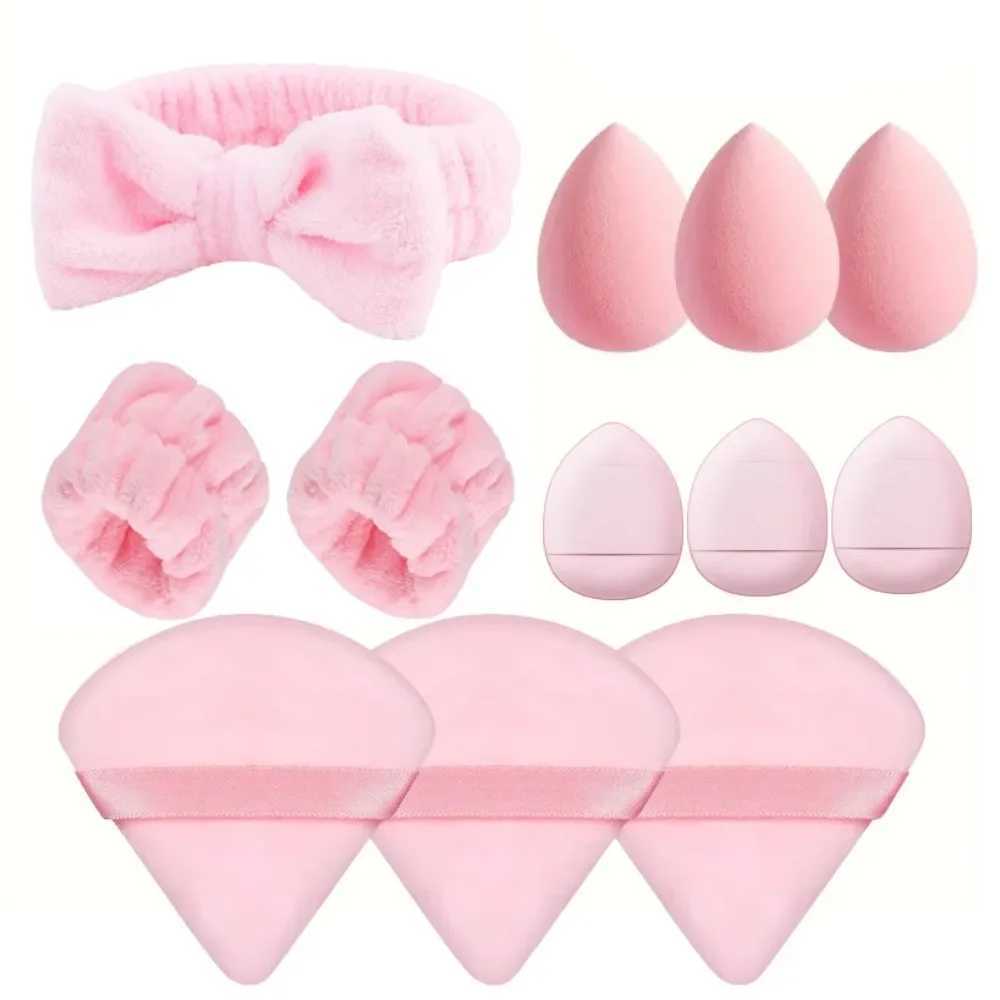 12/15Pcs Cosmetic Puff Makeup Sponge Blender Beauty Egg Foundation Sponges Puff Wash Face Headband Wristband Make Up AccessoriesXJ240819