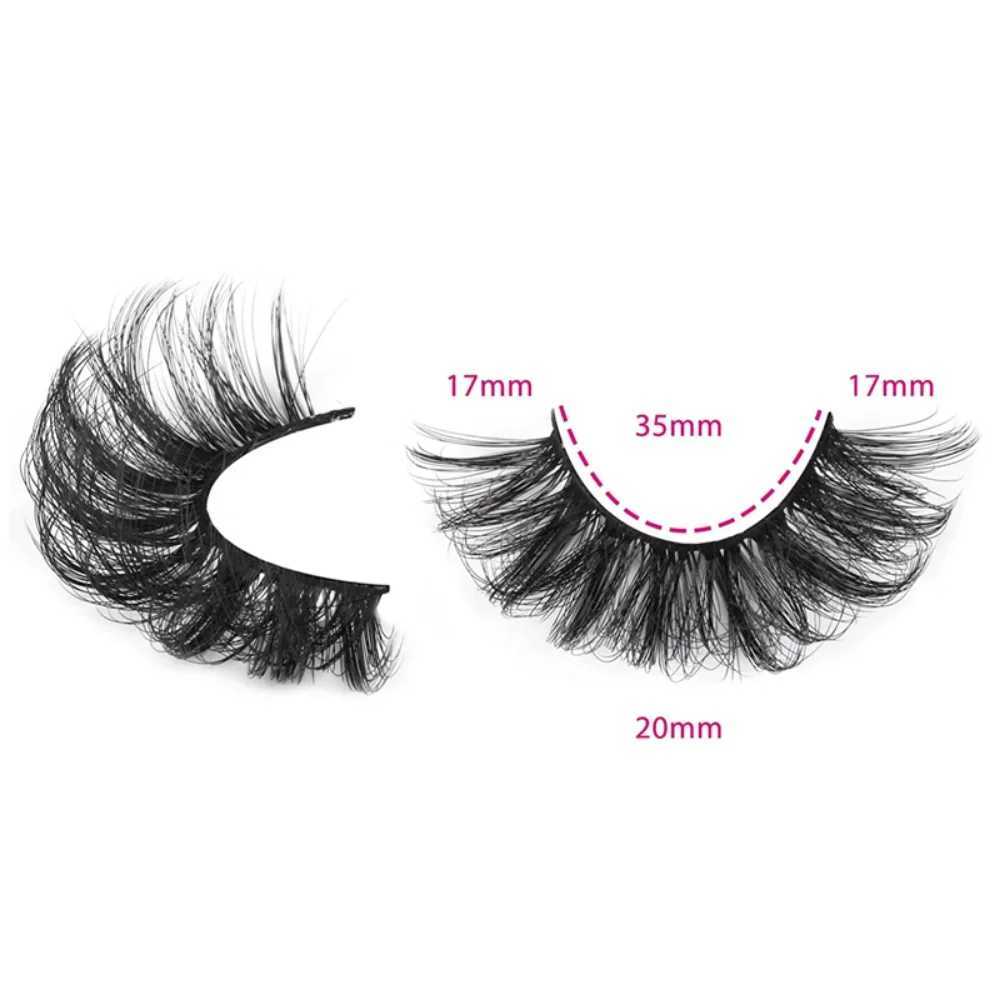 5 pairs of Russian striped eyelashes fluffy mink eyelashes 3D fake eyelashes Russian curly fake eyelashes W240803