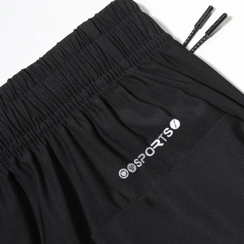 Mens sports leggings casual printed letter thin loose 34 pants gym jogging training seven point mens style 240816
