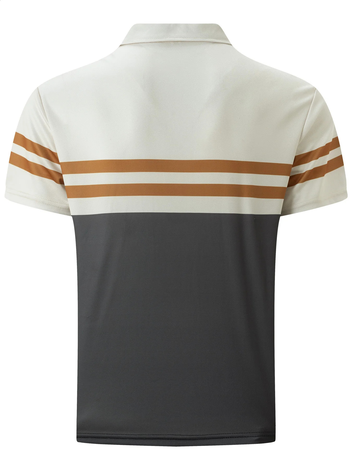 Summer Men Short Sleeved Polo Shirt Fashion Splice Stripe Printing T-Shirt Mens Breathable Shirt Party Men Clothing Top 240816
