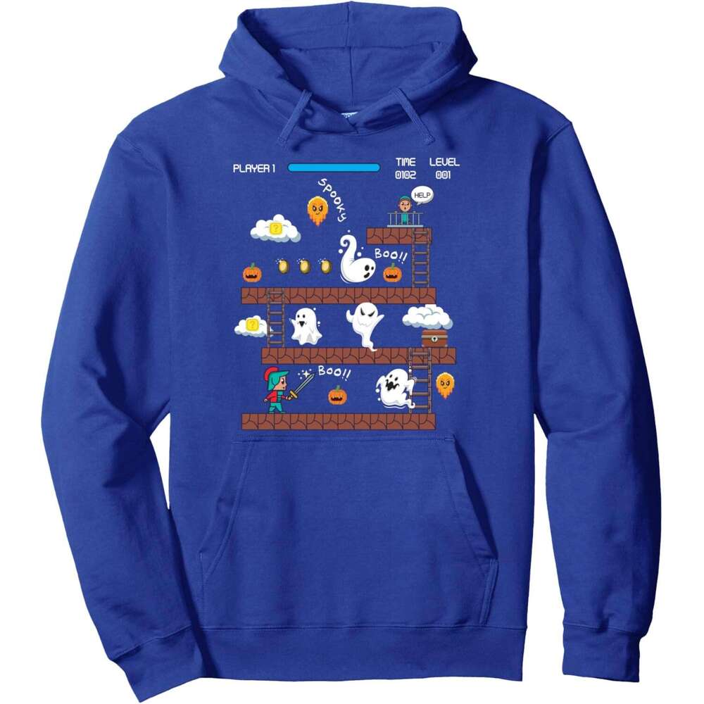 Hoodie for Mens Womens Cool Funny Halloween Boo Novelty Graphic Design Gaming Pullover Hoodie Hoodies sweatshirt pullover jacket Long sleeve 2025