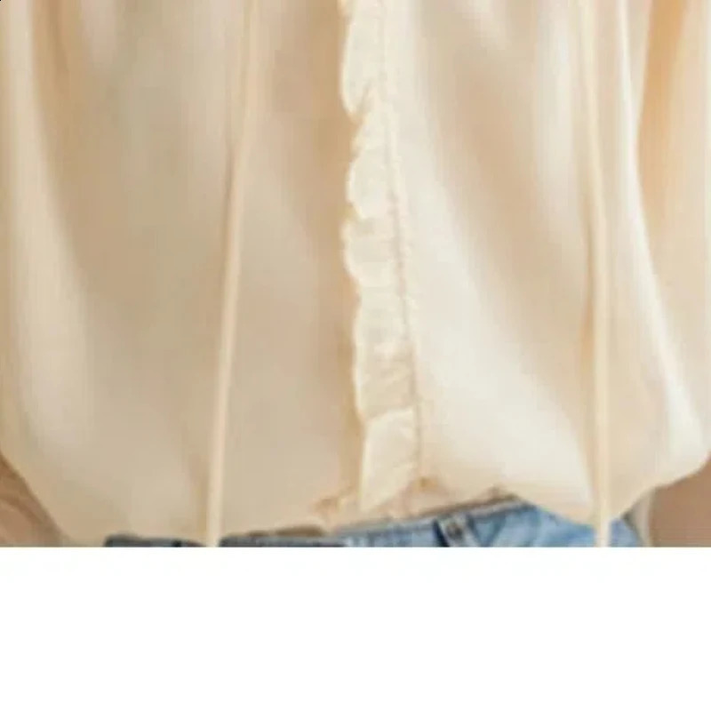 French short sleeved womens spring patchwork Vneck brushed fashionable solid color loose long shirt 240814