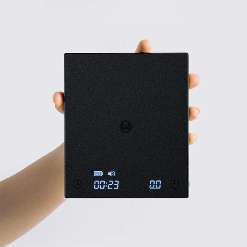 TIMEMORE Store Black Mirror Basic2 Plus Up Digital Coffee Food Kitchen Scale With Time USB Light Weight Mini Digital Scale 240816
