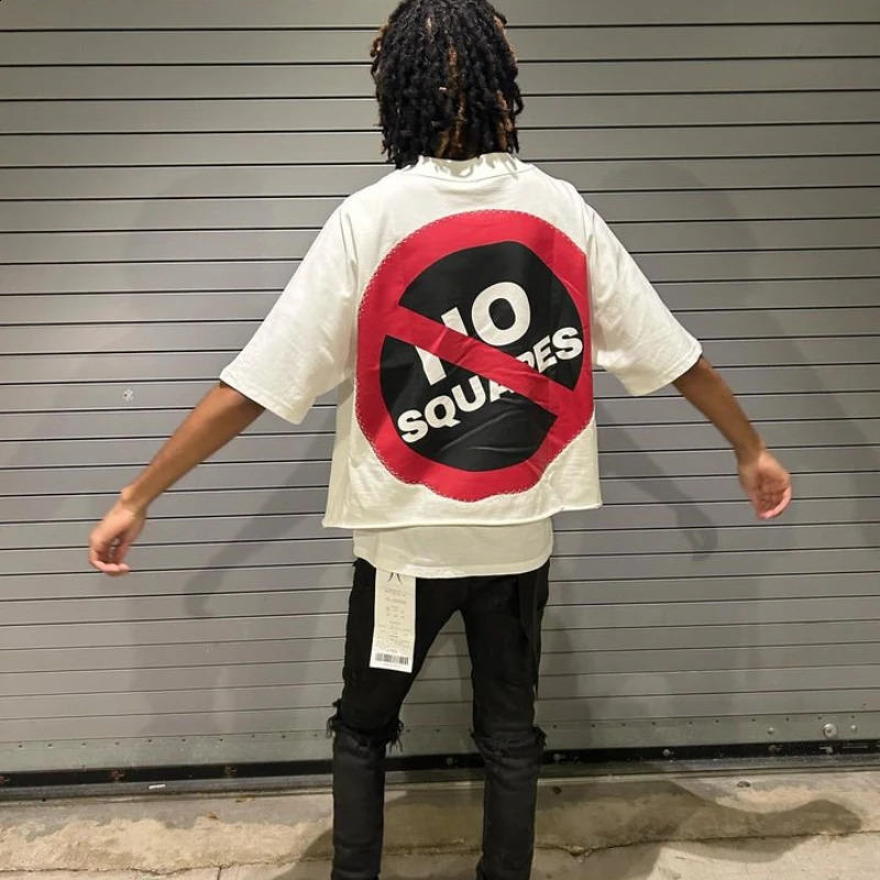 Y2K Men T-shirt Street Style Cartoon ren Pattern Printed Short Sleeve Harajuku Hip Hop Fashion Large Couple T-shirt 240819