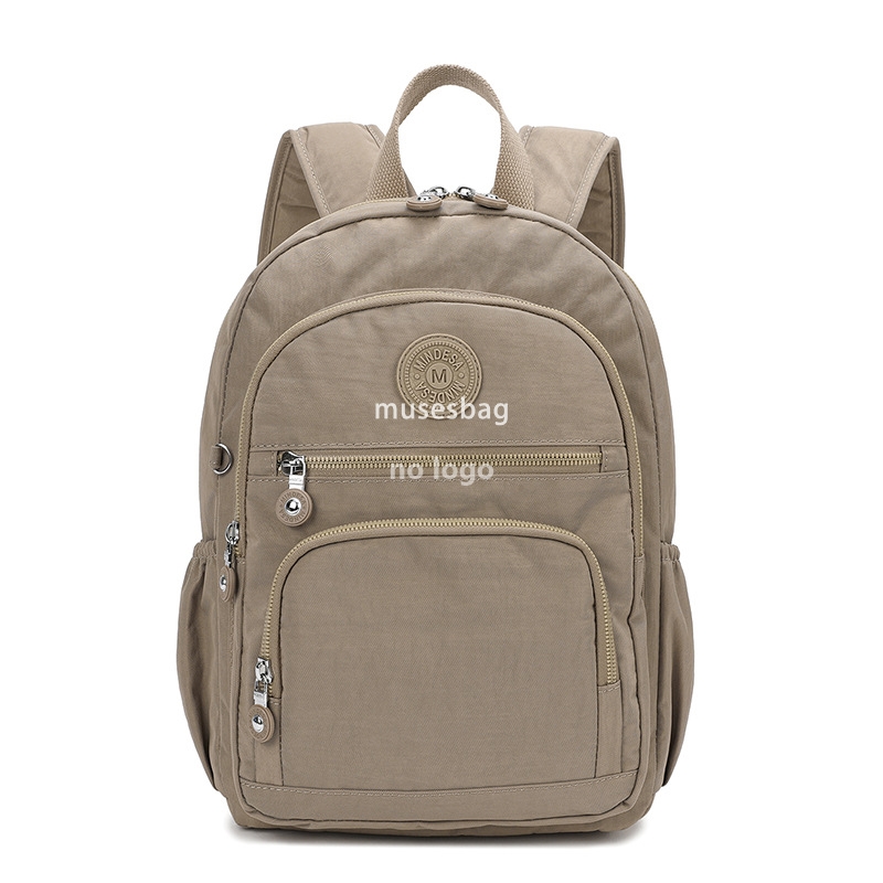 Backpack female simple multi-bag lightweight leisure nylon cloth waterproof daily travel backpack student schoolbag