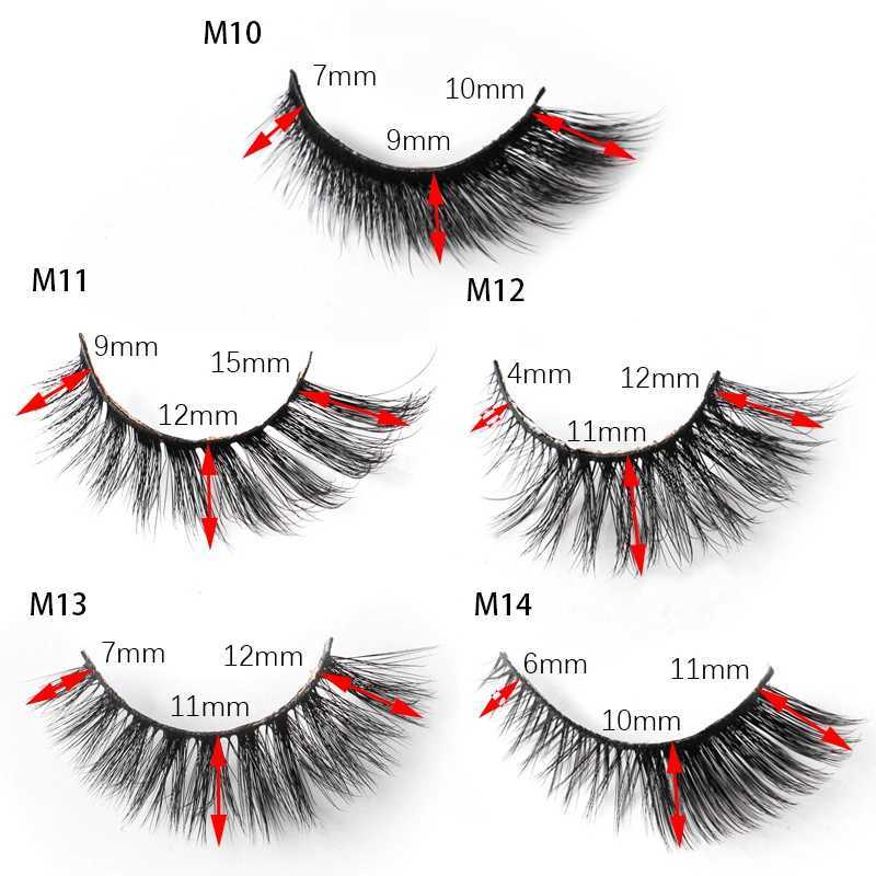 New 3/5 pairs of natural fake eyelashes cartoon eyelashes 3D artificial mink eyelashes soft natural reality cat/fox eyelash extension W240803