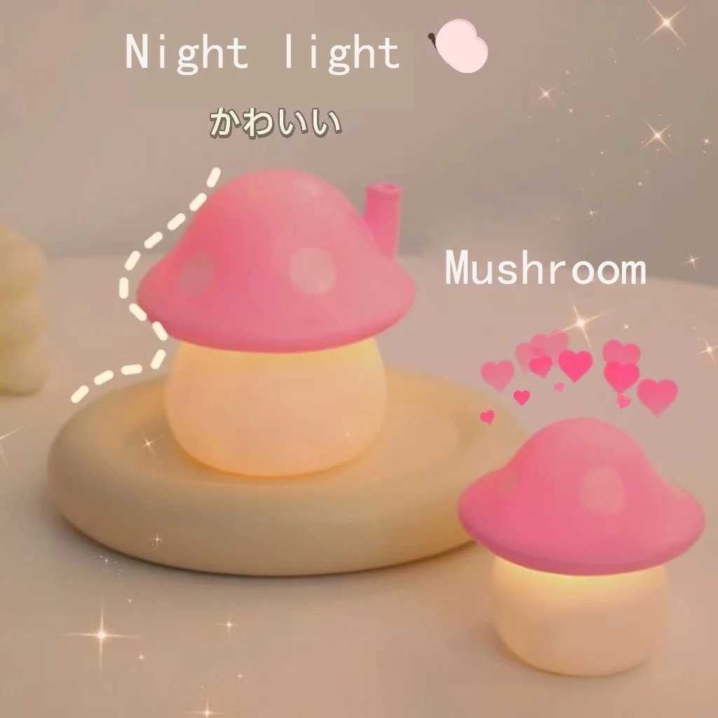 Young girl heart-shaped fashionable cute cartoon musk night understanding soft sleep light bedroom desktop decoration W240816