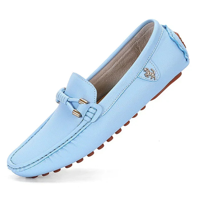 Design Suede Loafers Genuine Leather Slip On Moccasins Comfy Driving Shoes For Men Tenis Hombres Chaussure Homme