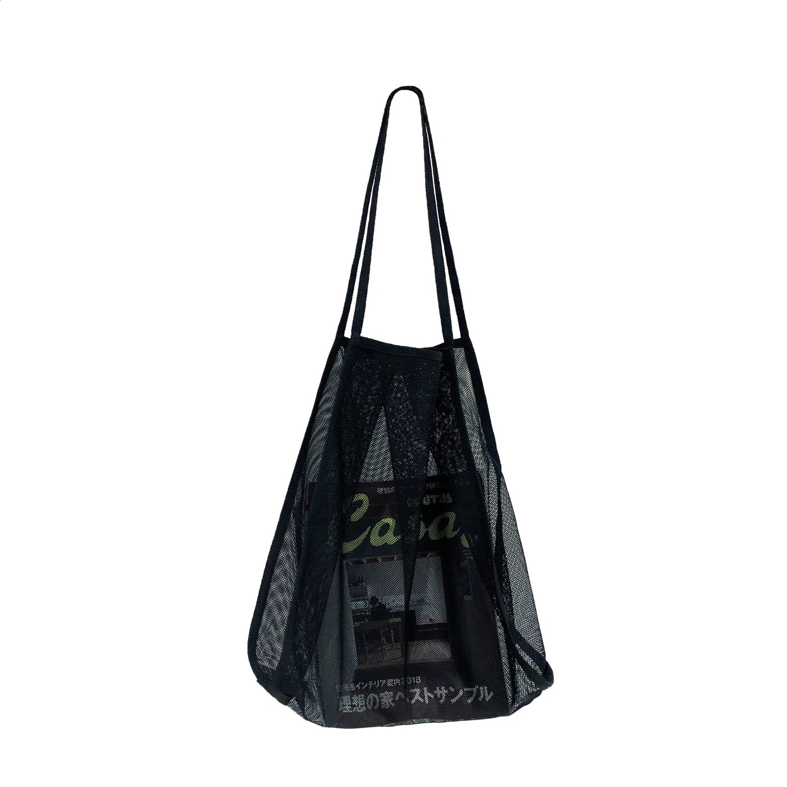 Beach Bag Large Capacity Shopping Transparent Mesh Reusable Fashion Portable Travel Organizer EcoFriendly Storage y240925