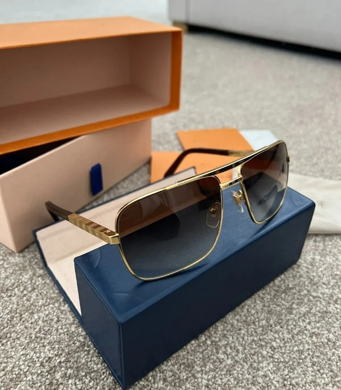 2024 Fashion designer sunglasses Mens classic attitude 0259 Metal square frame Popular retro avant-garde outdoor UV 400 protection men sunglasses
