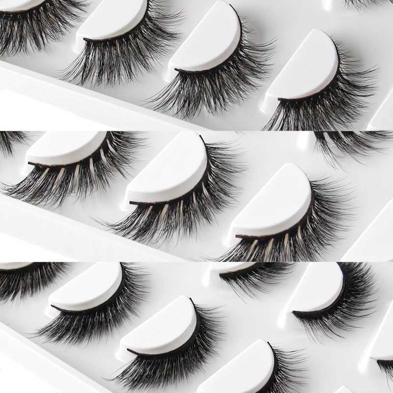 New 3/5 pairs of natural fake eyelashes cartoon eyelashes 3D artificial mink eyelashes soft natural reality cat/fox eyelash extension W240803