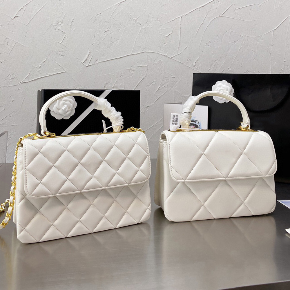 Calfskin Leather Trendy Bags Top Handle Quilted Chain Cross Body Shoulder Classic Flap Large Capacity Famous Designer wallet totes