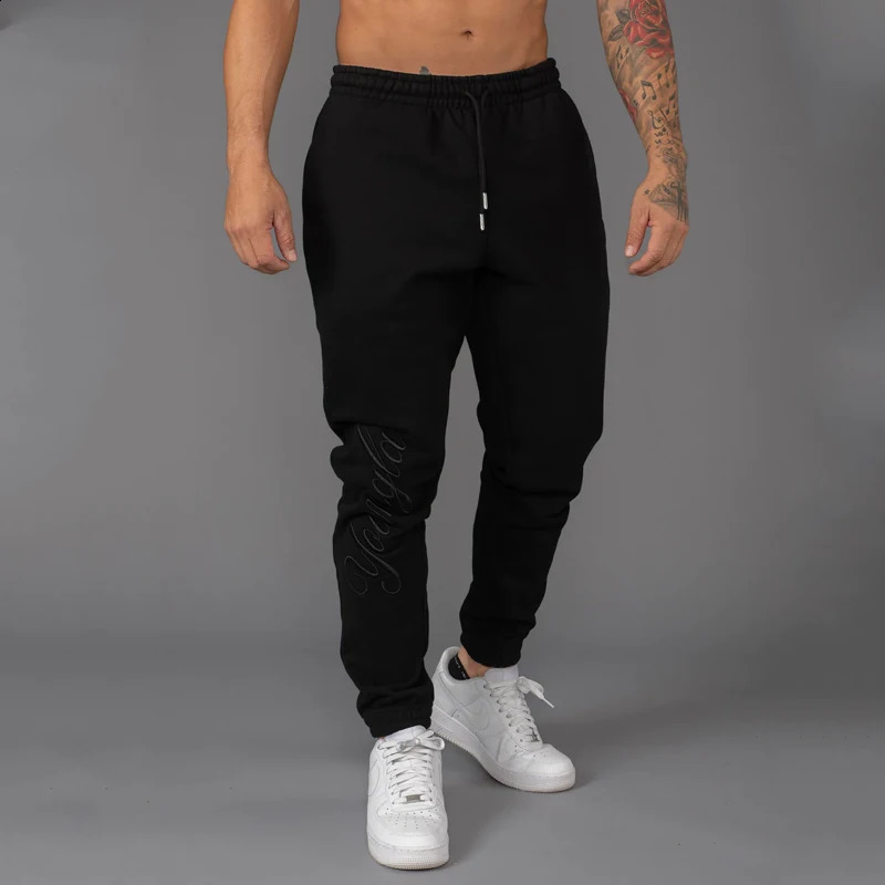 Fashion Mens Clothing Gym Sports Fitness Casual Pants Outdoor Jogging Mens Sweatpants Cotton Mid Waist Pants 240819