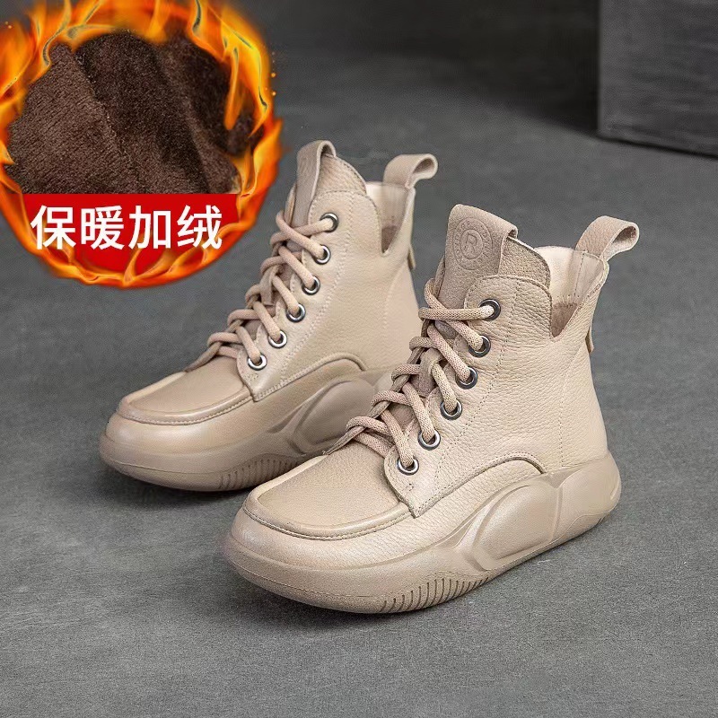 Soft Dad For Autumn And Winter Thick Soled Plush Casual Shoes Igh Top Women S OUTDOOR
