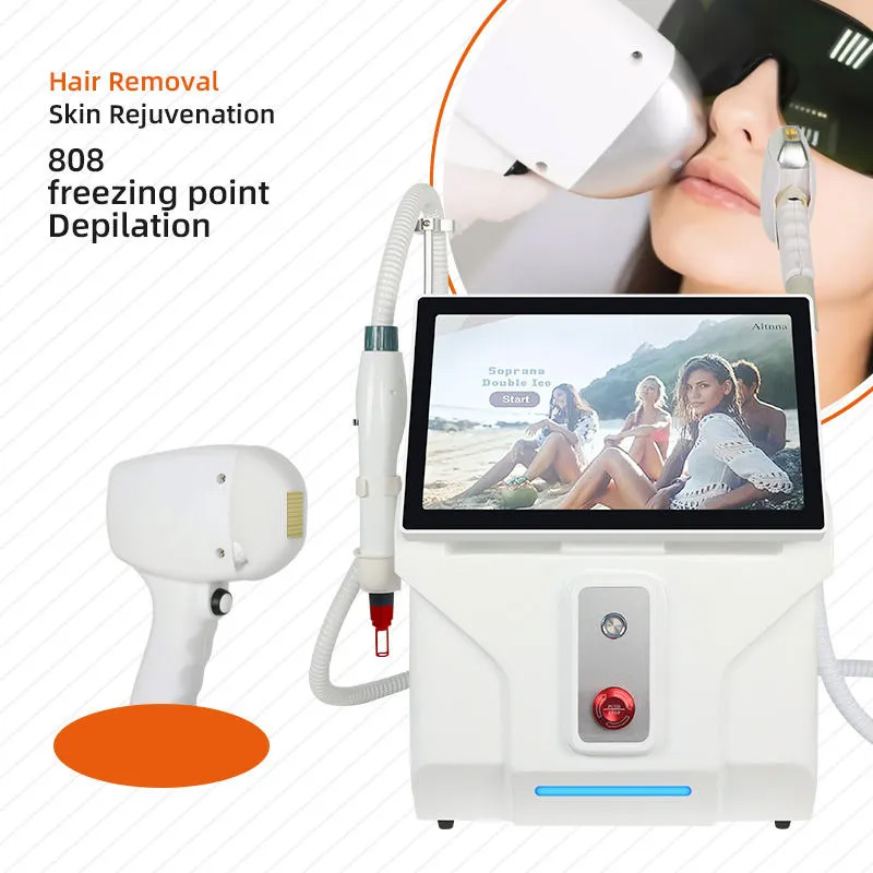 Home Beauty Aesthetic medicineLaser Beauty Equipment 2025 Newest 2 In 1 laser Equipment Nd Yag Laser Tattoo Removal Diode 808mm Hair Removal
