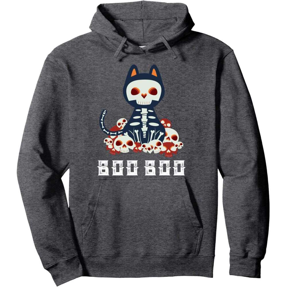 Hoodie for Mens Womens Halloween Costume Scary Boo Boo Cat Tshirt Halloween Cat Pullover Hoodie Hoodies sweatshirt pullover jacket Long sleeve