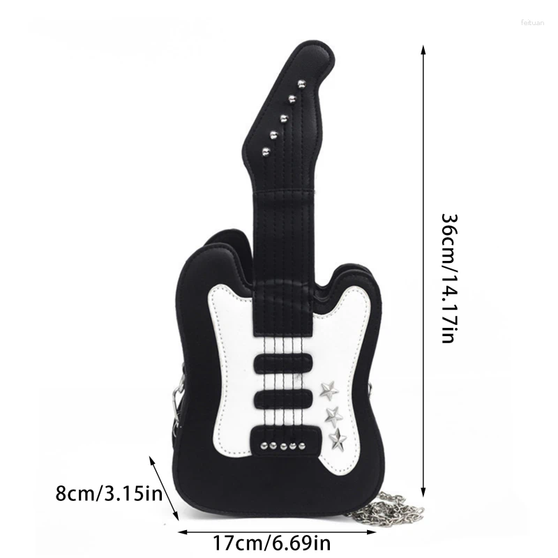 2025 NEW Shoulder Bags Women's Bag Mini Guitar Shape Crossbody Women Cute Messenger Creative Personality PU Leather zhanyishengli