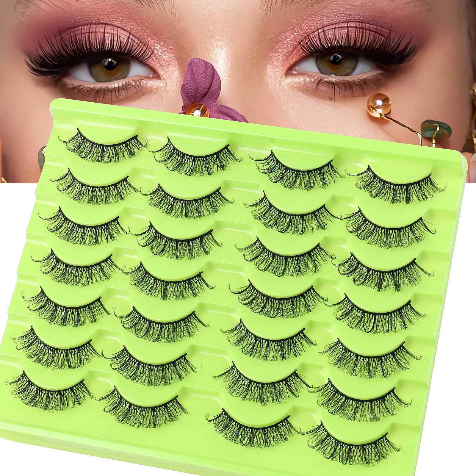 Russian eyelashes 5/10/14 double false eyelashes cat eye eyelashes eyelash extension 3D mink eyelashes natural makeup fake Cils maquiagem W240803