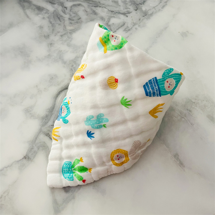 Home high quality baby bibs lunch Bibs/ Towel Saliva Baby Kids Infants 8 layers of gauze Burp Cloths LT1137