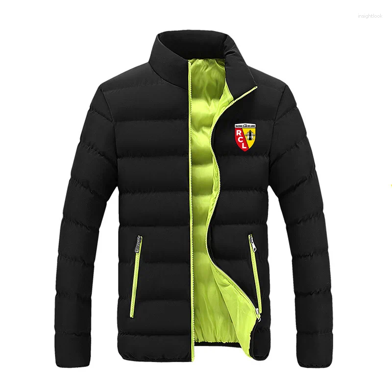 Men's Jackets European Club RC Lens Cotton Mens Jacket ZipperThinDesignFashion Print AutumnWinterFashionCoat2024HandComfortable2024
