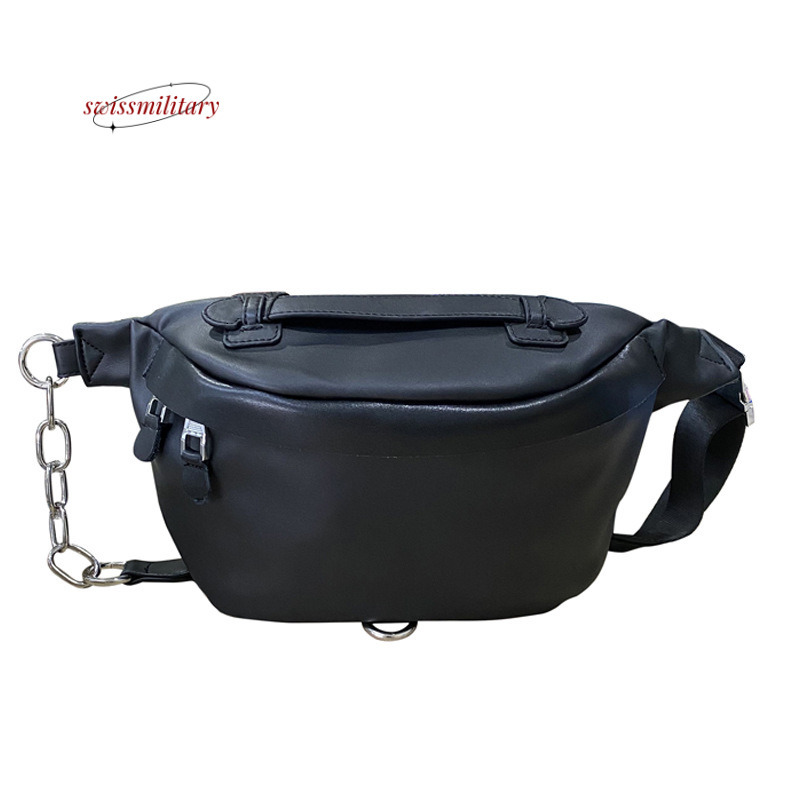 Swissmilitary Versatile Chest for Women 2024 Summer Trendy and Fashionable Crossbody Dumpling Texture Soft Leather Casual Small Bag #32