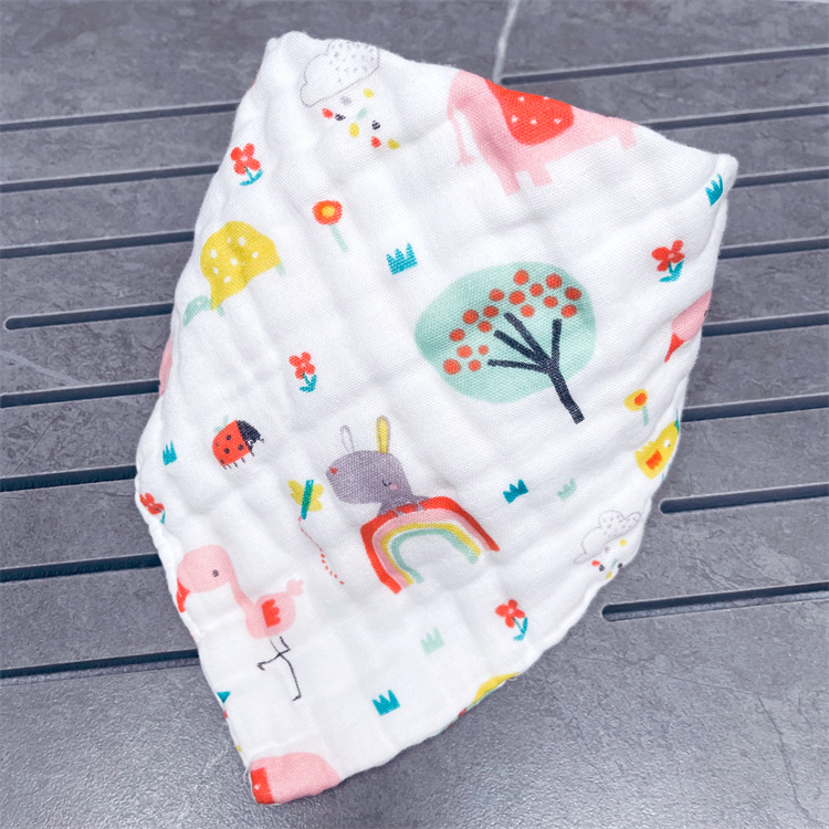 Home high quality baby bibs lunch Bibs/ Towel Saliva Baby Kids Infants 8 layers of gauze Burp Cloths LT1137