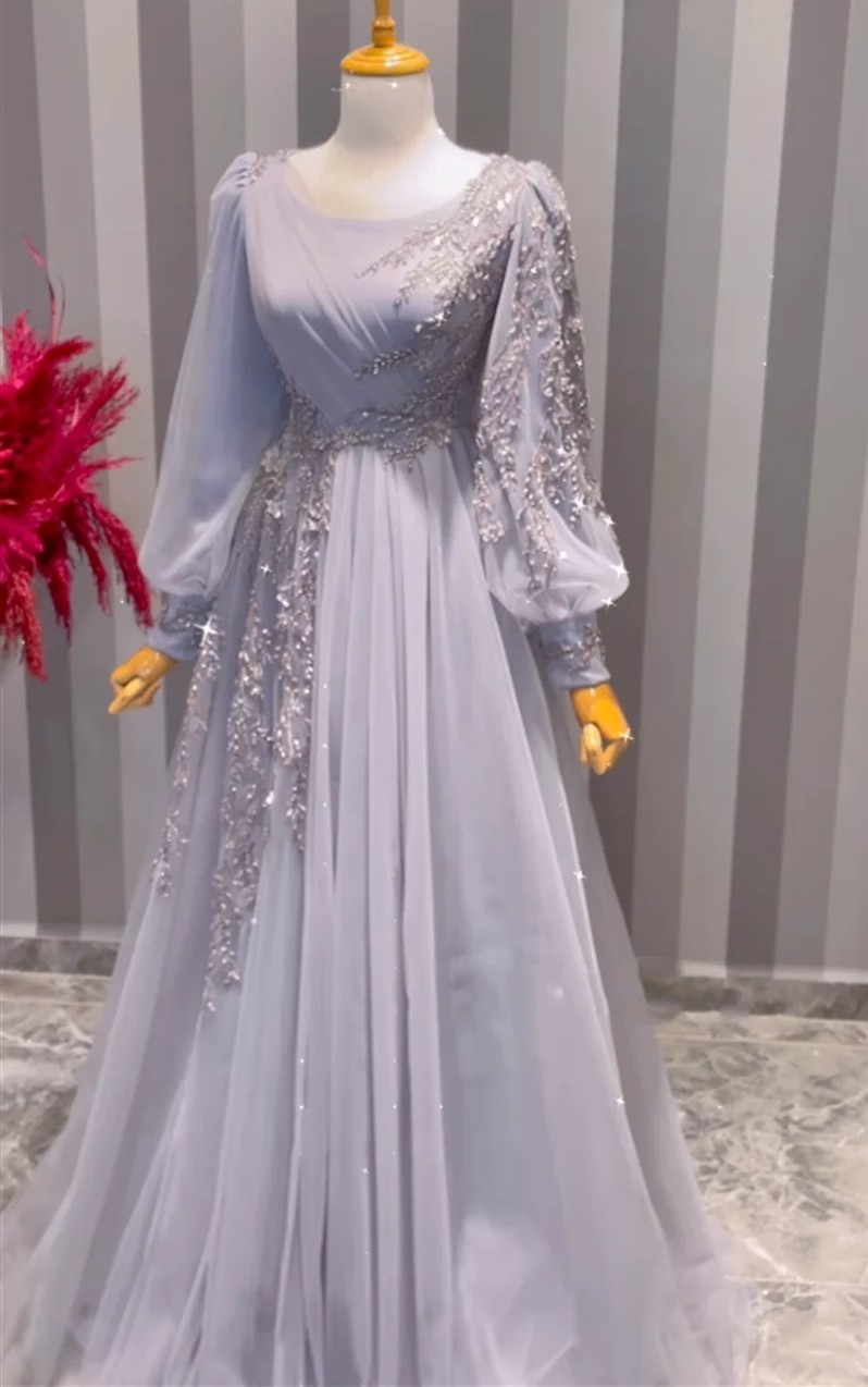 Moroccan Kaftan Evening Dresses Scoop Lace Sleeves Embroidery A E Prom Formal Party Gowns Rsaudi Arabic Obe Soiree Vestidos De Feast Custom Made