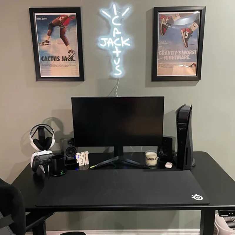 Cactus Jack LED Custom Neon Sign USB Light Room Decoration Neon Light Rap West Coast Bedroom Wall Decoration Bar Pub Party Decor X2412101