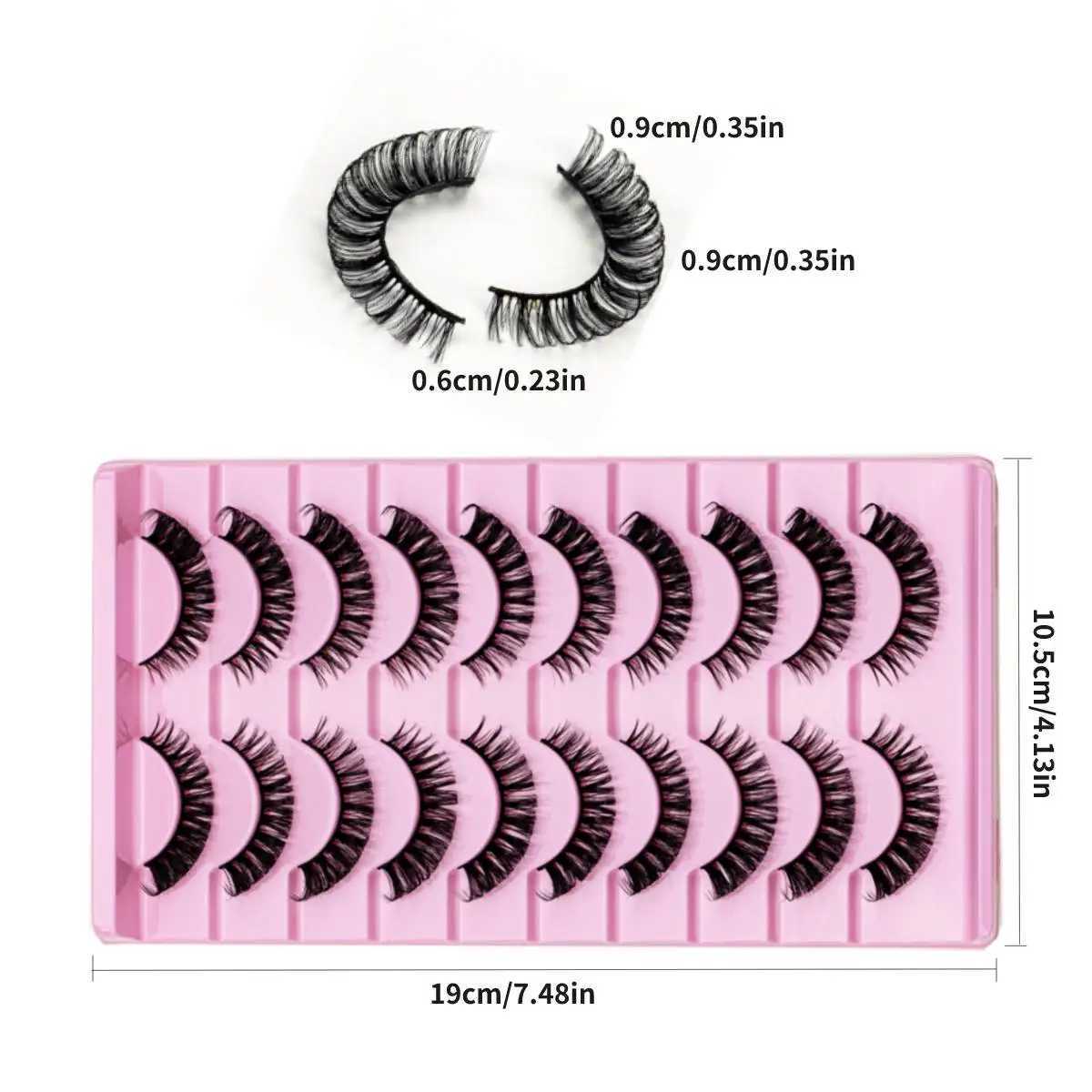 10 pairs of mink eyelashes Russian striped eyelashes dramatic false eyelashes 3D cross style false eyelashes makeup false eyelashes extension W240803