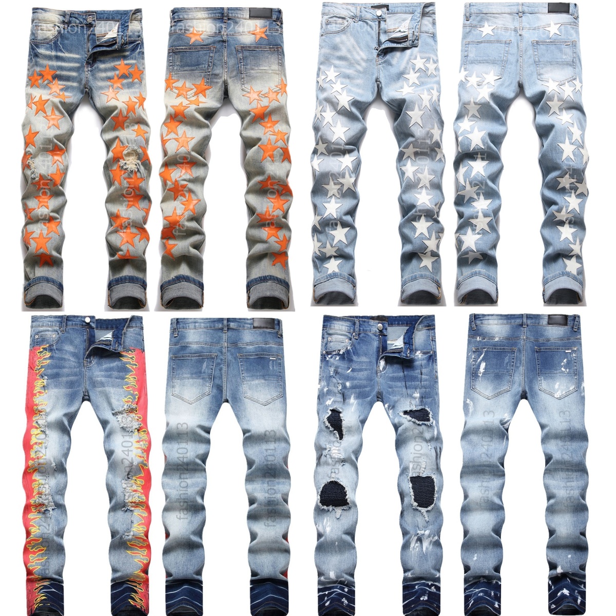 Jeans for mens designer jeans black jeans men pants women ripped jeans mens jeans baggy stacked high quality luxury skinny jeans embroidery slim