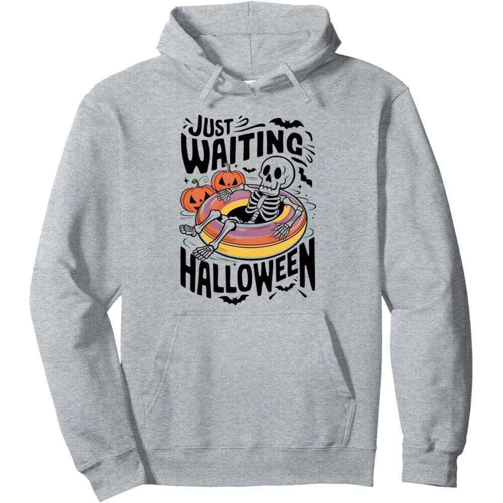 Hoodie for Mens Womens Halloween Skeleton Costume Spooky Scary Pumpkin Lazy October Pullover Hoodie Hoodies sweatshirt pullover jacket Long sleeve 202