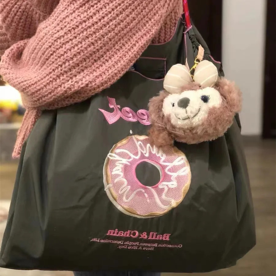 Japanese Embroidered Shopping Bag Handbag Oxford Bag Embroidered Nylon Waterproof Shopping Bag 250122