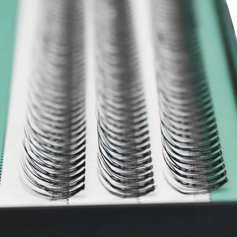 High end Korean popular fish tail shaped fashionable swallowtail fly eyelashes two medium short long plant graffiti fake eyelashes wholesale W240803